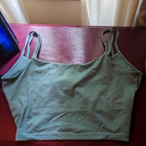 Double Strap Twist Back Crop Top